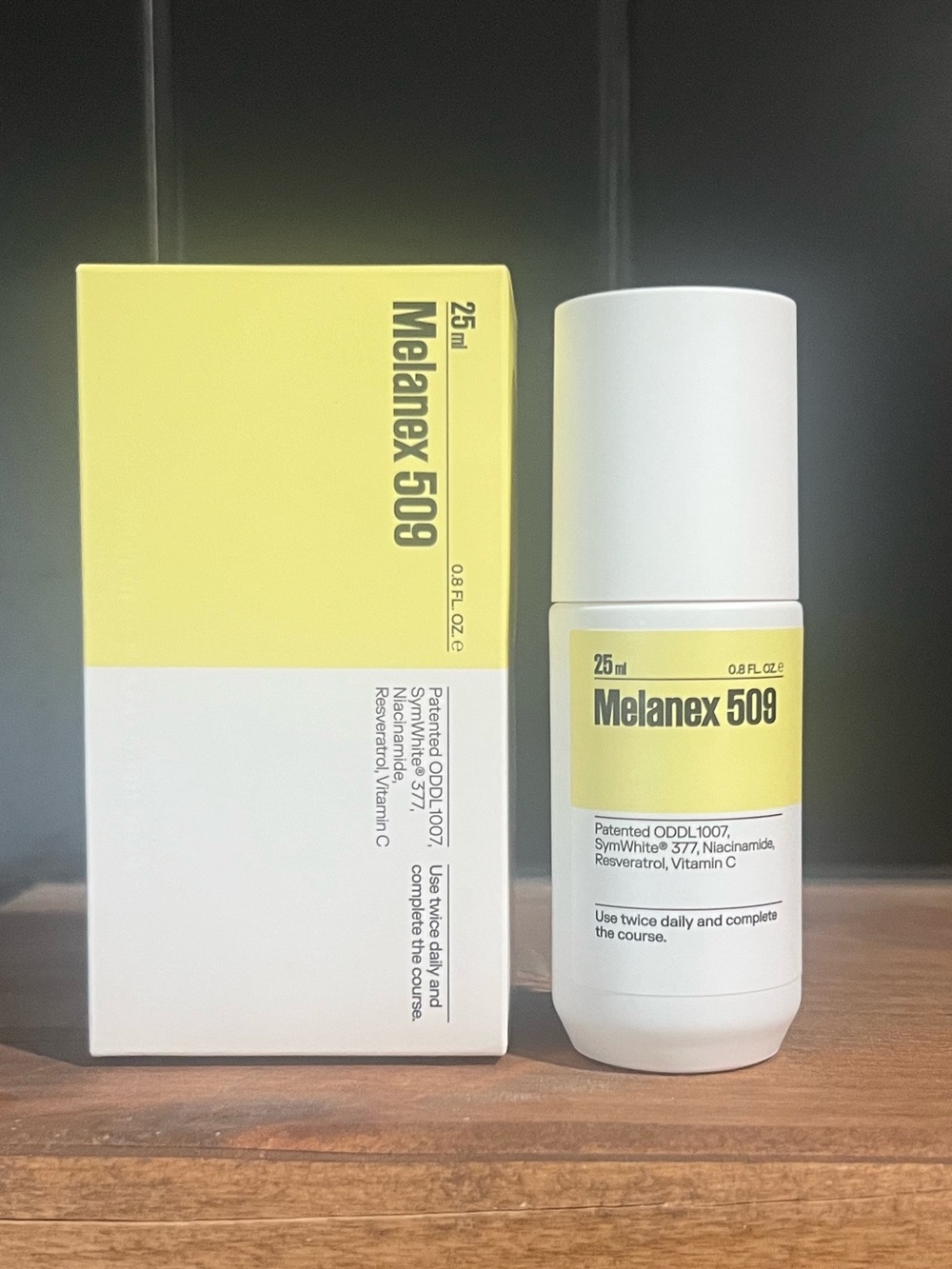Melanex 509 Niacinamide Resveratrol Vitamin C 25 ml  / .8 oz - New in Box!
